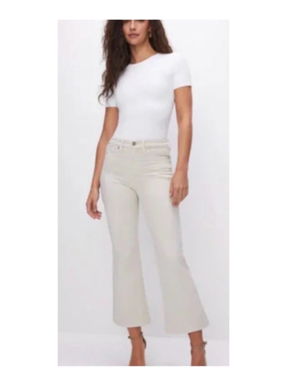 GOOD LEGS CROPPED MINI BOOT JEANS | BONE001 - BONE001